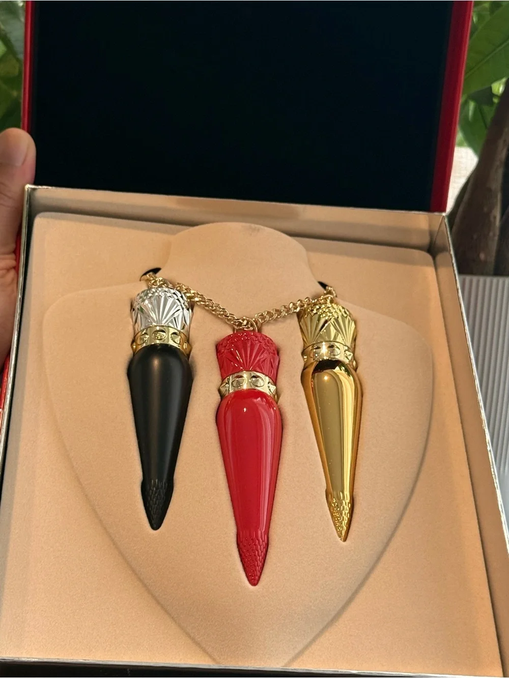 Christian Louboutin Lip Trio Rouge Louboutin  Coffret Set ❤️ Luxury Beauty| NIB✨